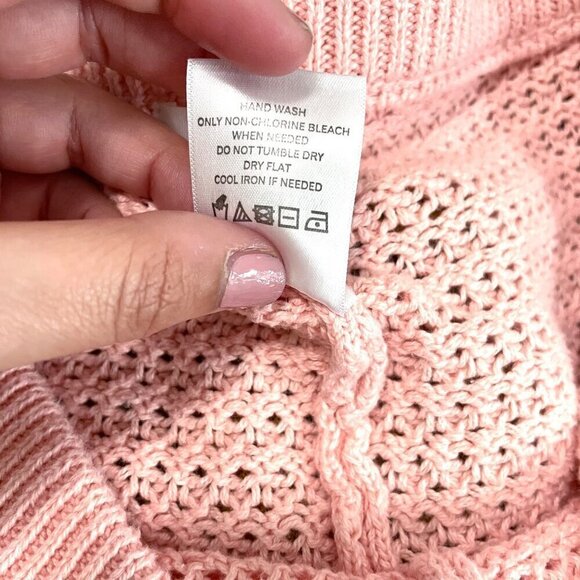 NWOT REVOLVE Tularosa Andy Open Stitch Knit Pant Pink Size L - Picture 5 of 8